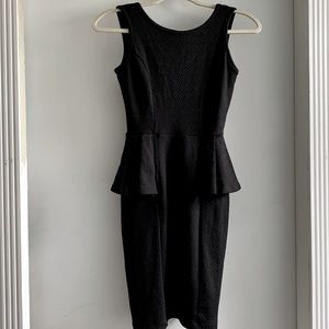 Black body fit dress